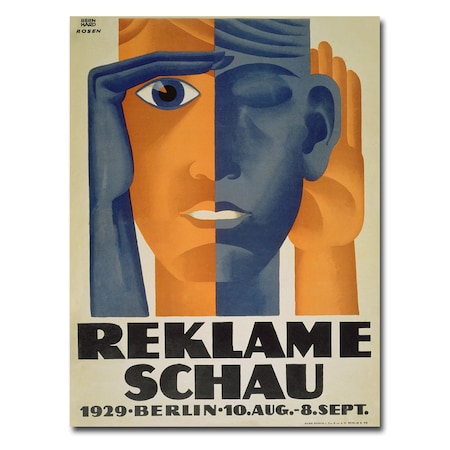 Trademark Fine Art Lucian Bernard 'Reklameschau 1929' Canvas Art, 35x47 BL00204-C3547GG